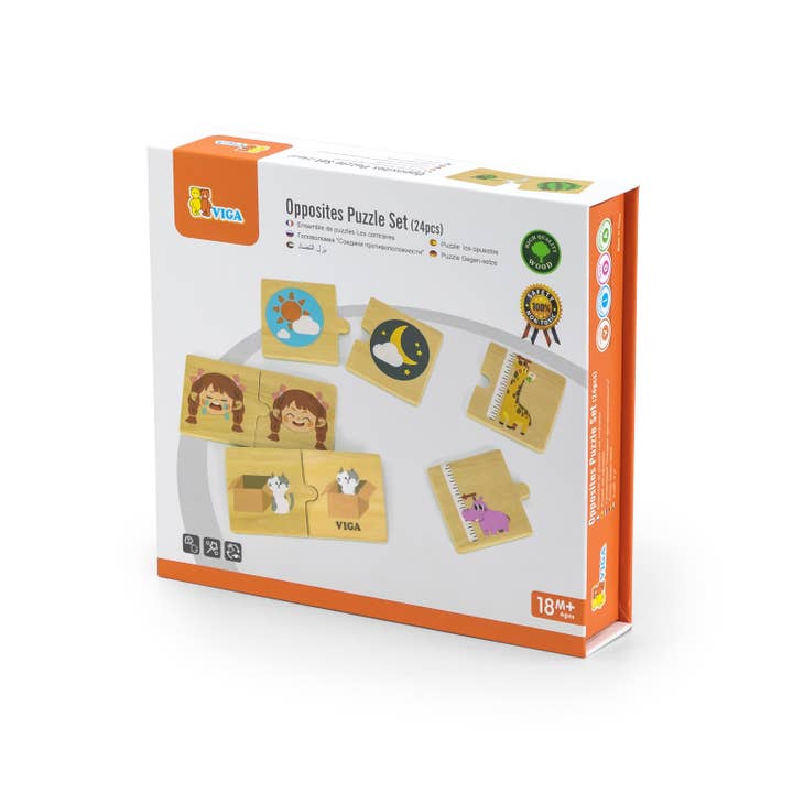 Trade Toys Limited - Wholesale Puzzle - Kids - Opposites Puzzle Set