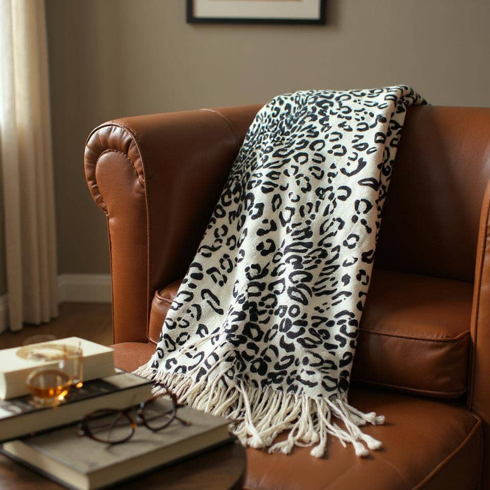 Sensibling Corp. - Wholesale Scarf - Women's - Leopard Print Pashmina Scarf Shawl11