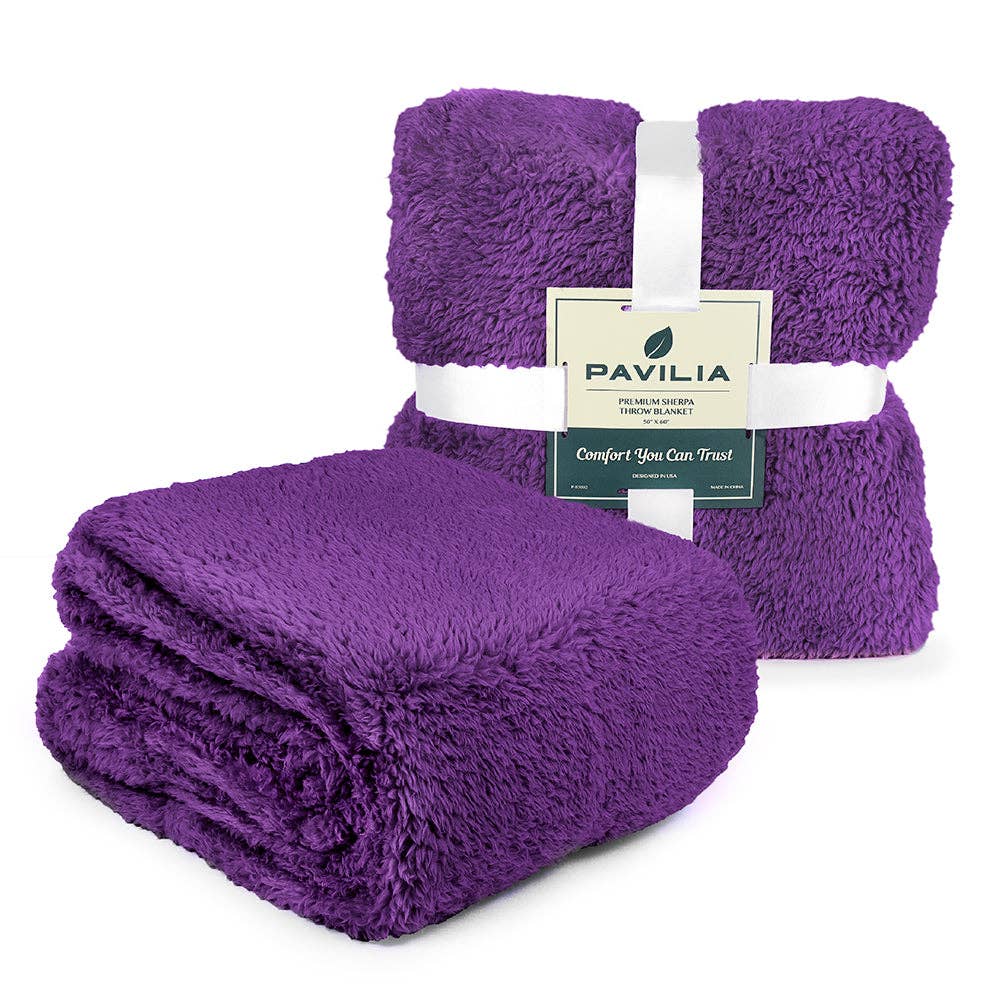 Pavilia - Wholesale Throw Blanket - Plush Shaggy Sherpa Blanket104