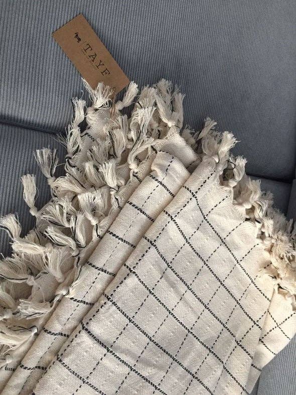 Tayf - Wholesale Throw Blanket - Konya Handmade 100% Organic Cotton Throw Blanket1