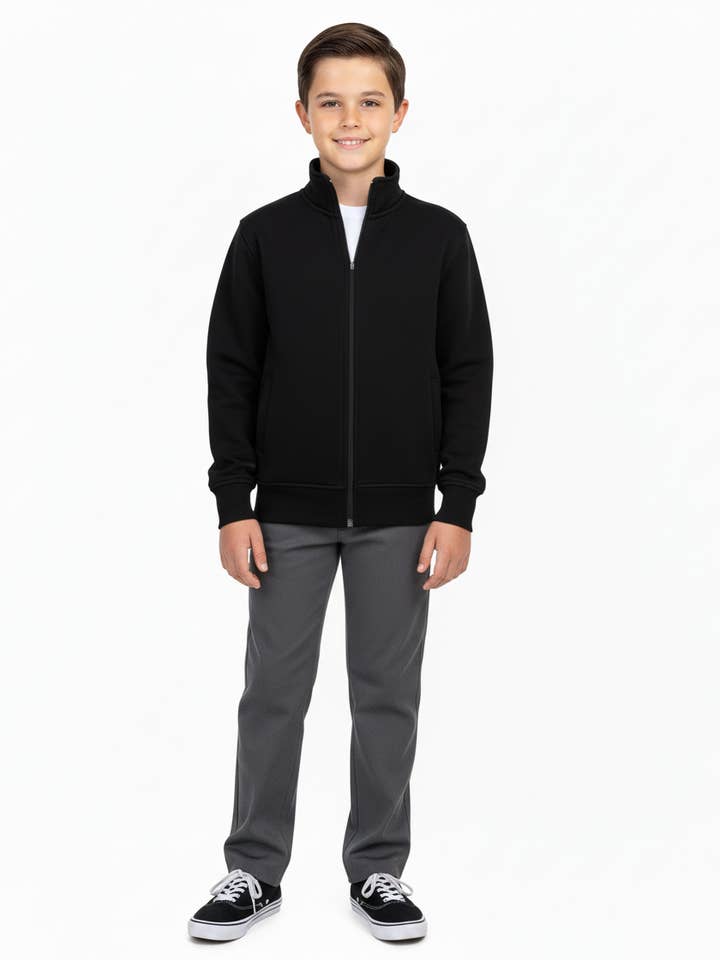 Unik Uniform Zipper Jacket Black for wholesale by Unik