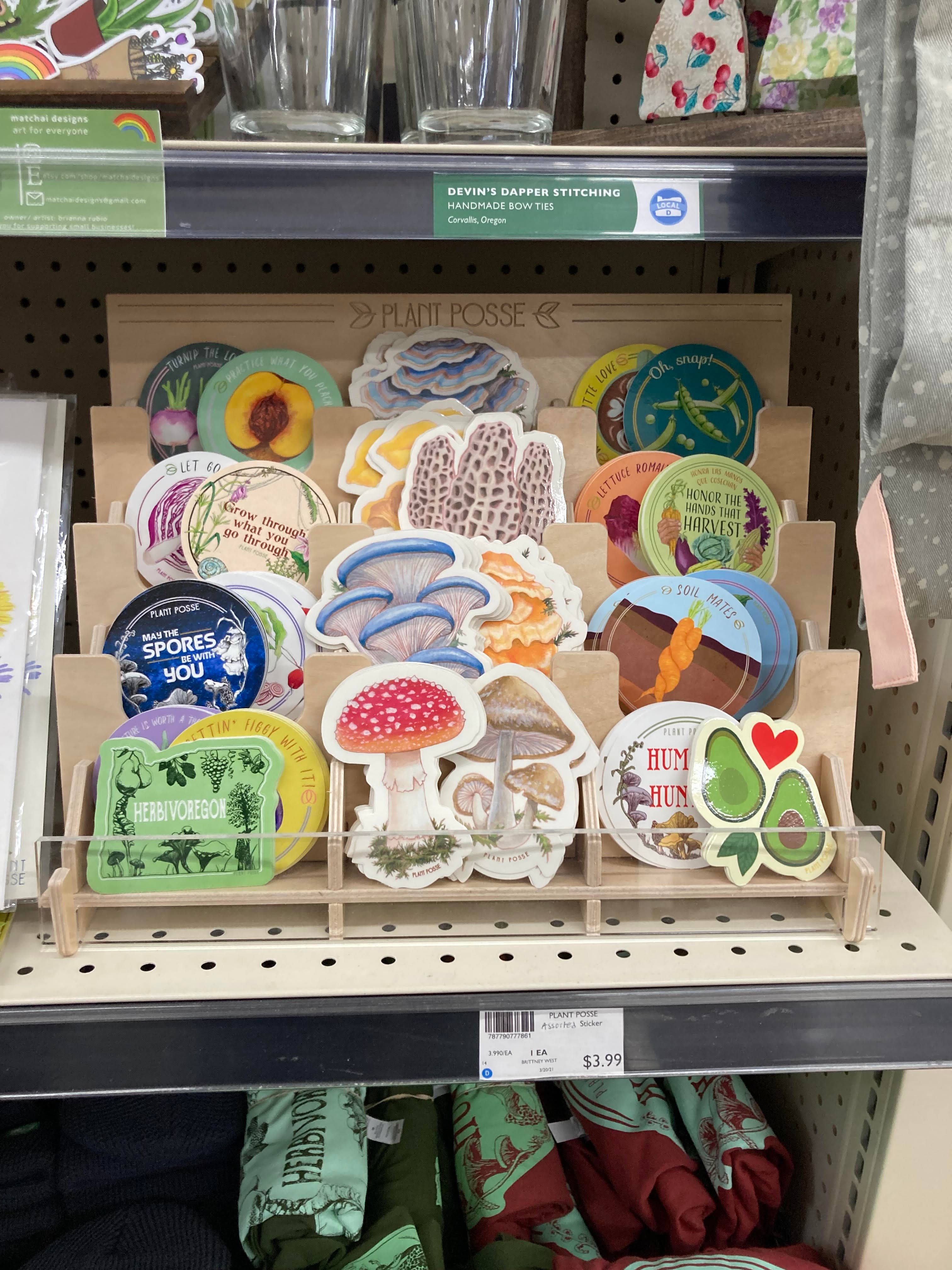 Plant Posse – wholesale Retailer display – Paper & novelty – Sticker Display6