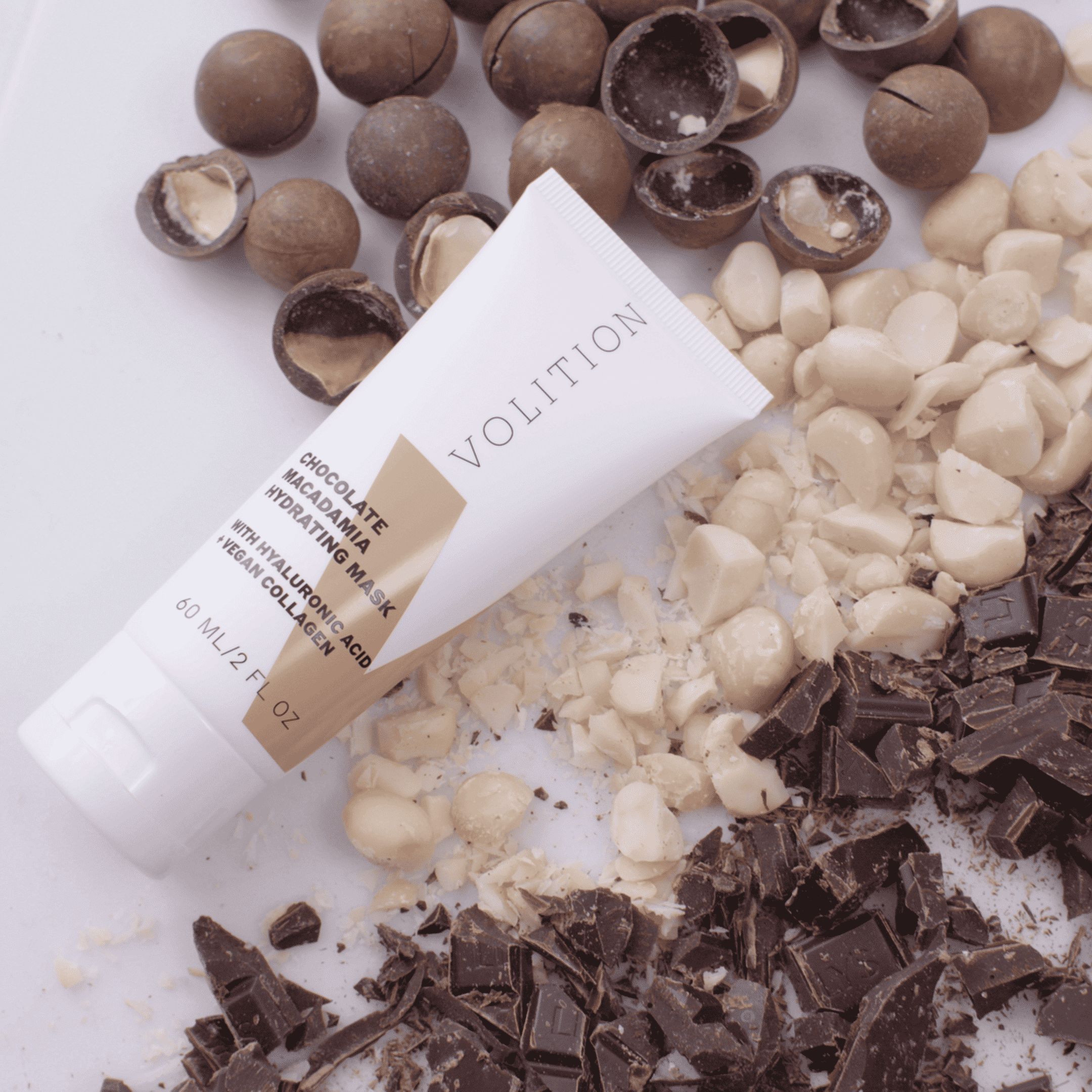 Volition Beauty - Wholesale Skincare Face Mask -  Chocolate Macadamia Hydrating Mask5