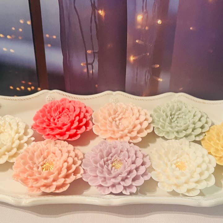100 Dahlia & Flower Soap Pack for wholesale by 1111 Elm Candle & Soap Shoppe