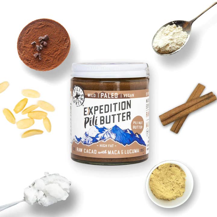 Pili Hunters - Wholesale Nut Butter - Pili Hunters Raw Cacao Expedition Pili Nut Butter (8oz)
