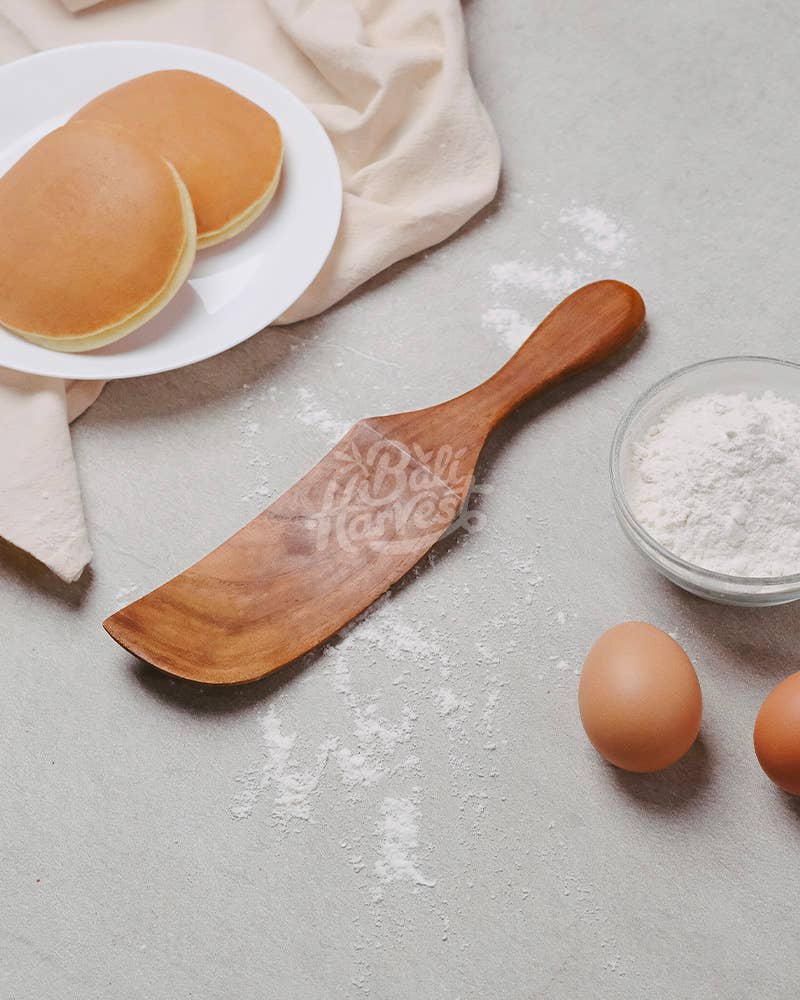 Bali Harvest - Wholesale Spatula/Turner - Teak Wooden Pancake Spatula Turner Flipper - Breakfast Egg2