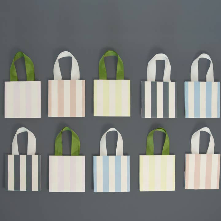 Elum Designs - Wholesale Gift Bag Set/Pack - GB, Striped, 10 Piece Gift Bag Tissue - Gift Bag0