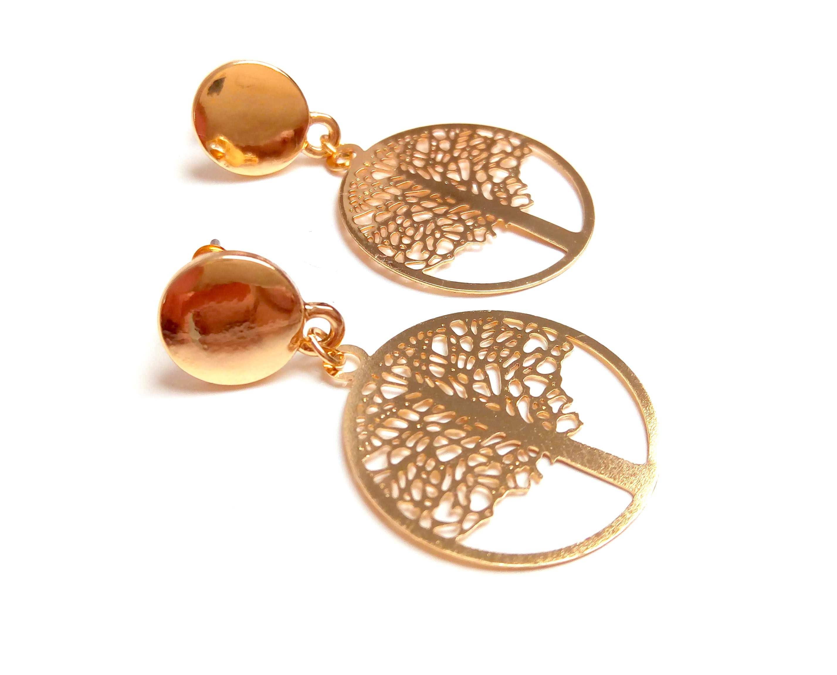 JUL ET FIL - Wholesale Dangle Earrings - Tree of Life Brass Earrings1