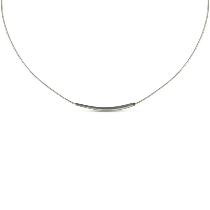 Abstract Sterling Silver Bar Necklace for wholesale by Sharelli