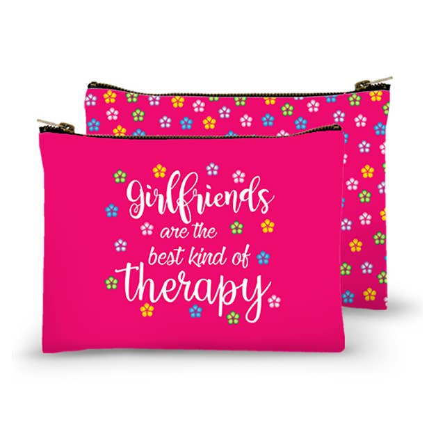 Sac zippé - Les copines sont le meilleur type de thérapie pour la vente par Mariasch Studios