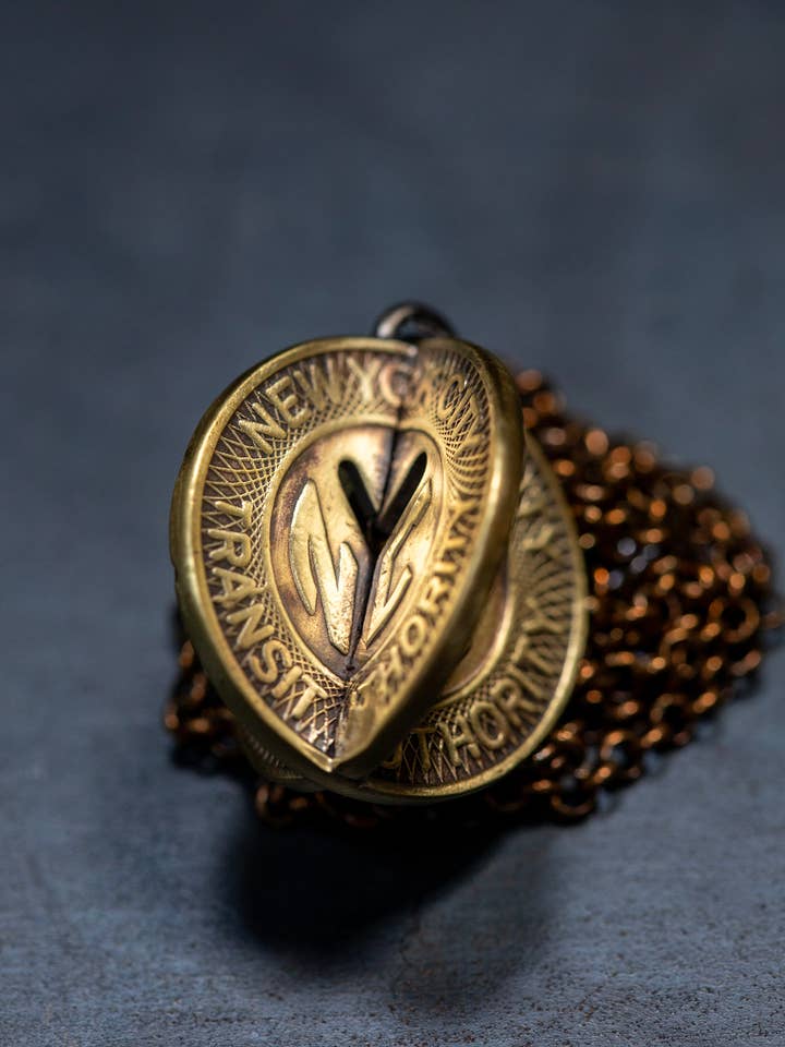 NYC Token Sphere Necklace for wholesale by Stacey Lee Webber