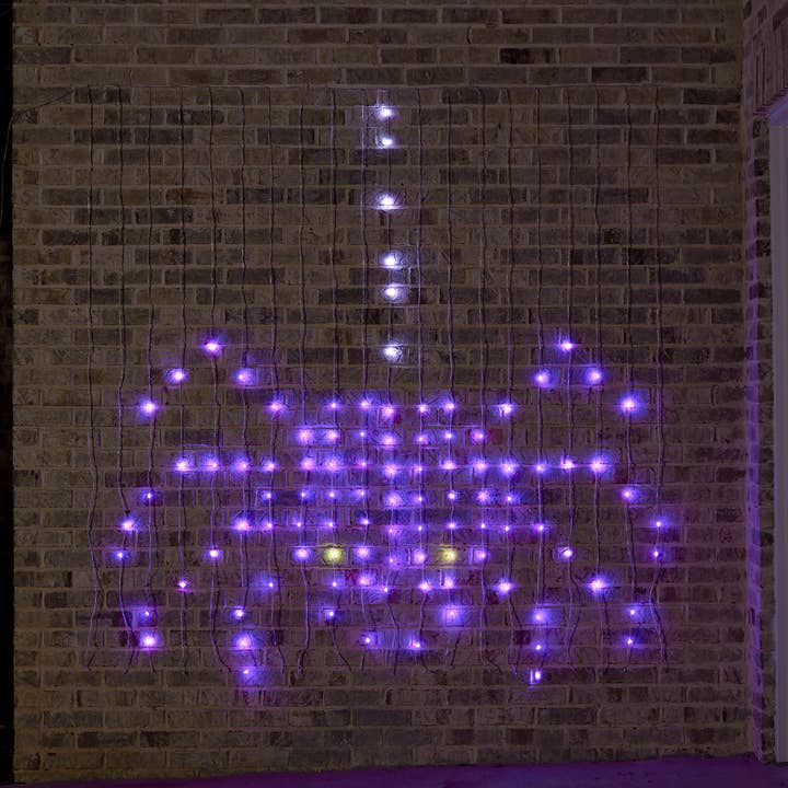 Seasonal LLC - Wholesale String Lights - Vivvi App-Based Customizable, Color-Changing Indoor/Outdoor Curtain Lights, 6ft x 6ft7