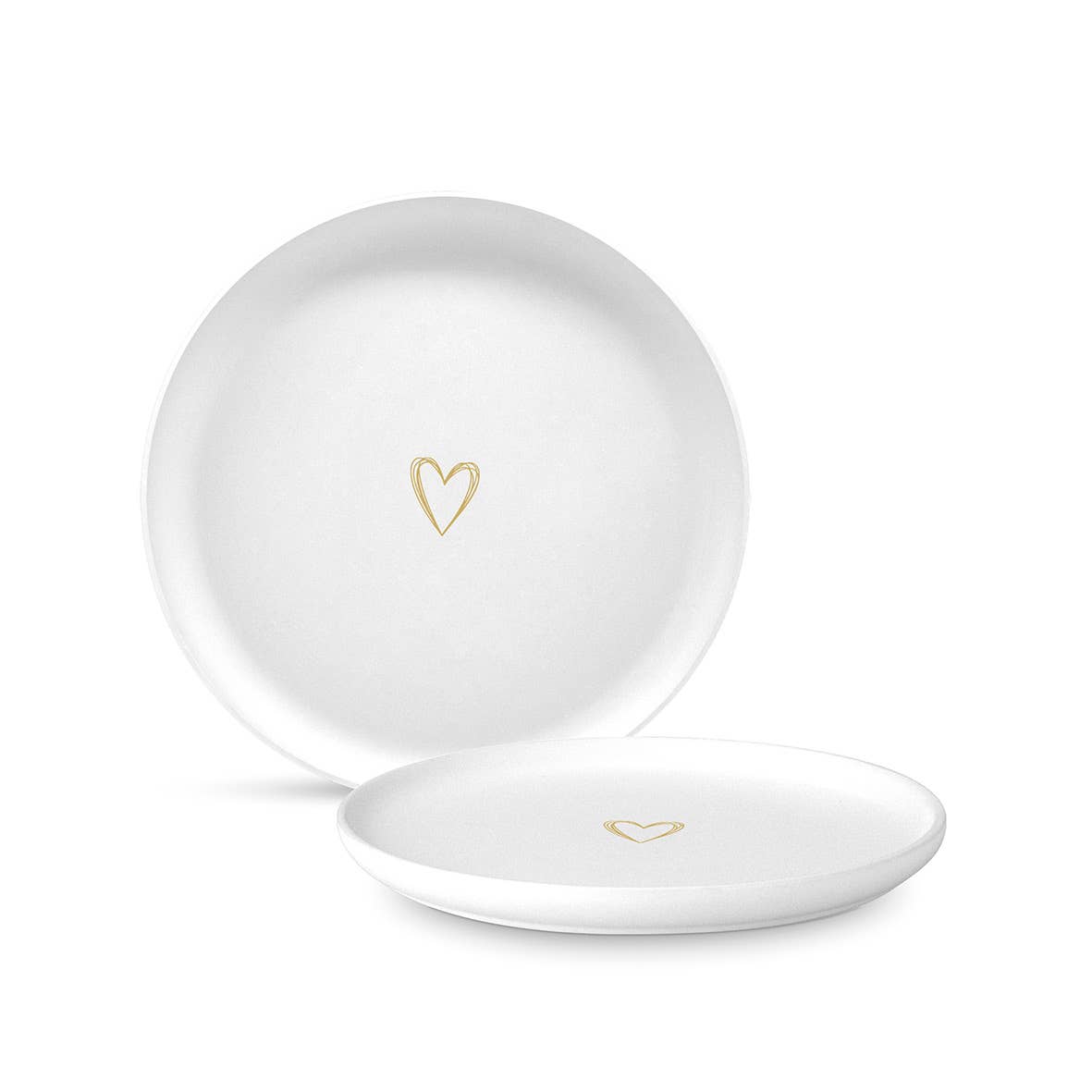 ppd Paperproducts Design GmbH - Wholesale Dinner Plate - Reines Herz Gold Mattplatte 210