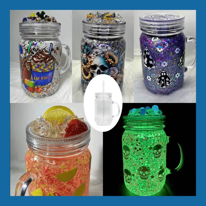 Tipsy Magnolia - Wholesale Drinking Glass/Cup - 20oz Acrylic Globe Mug4