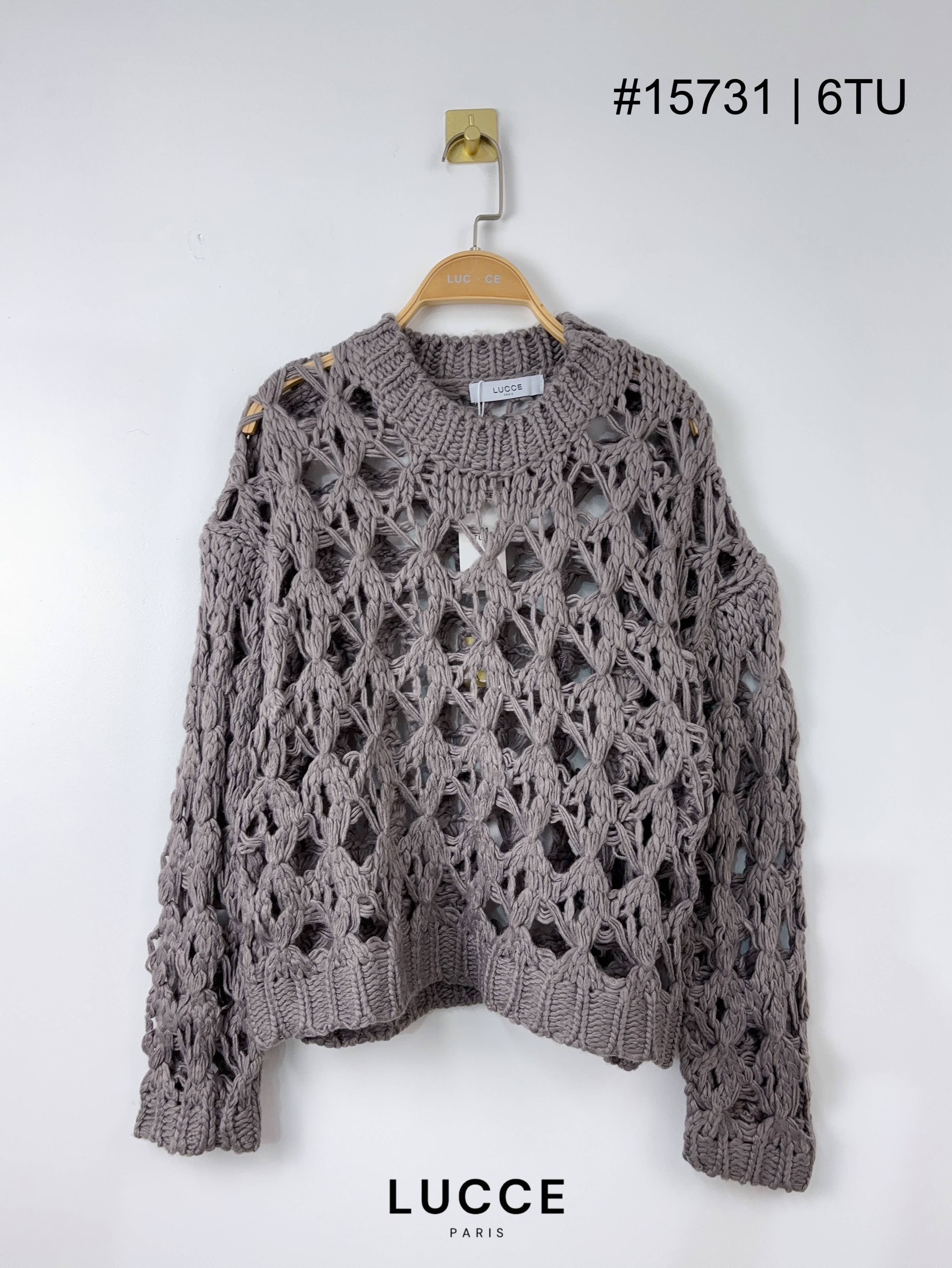 LUCCE - Wholesale Knit Sweater - Women's - Hole sweater - PU157313