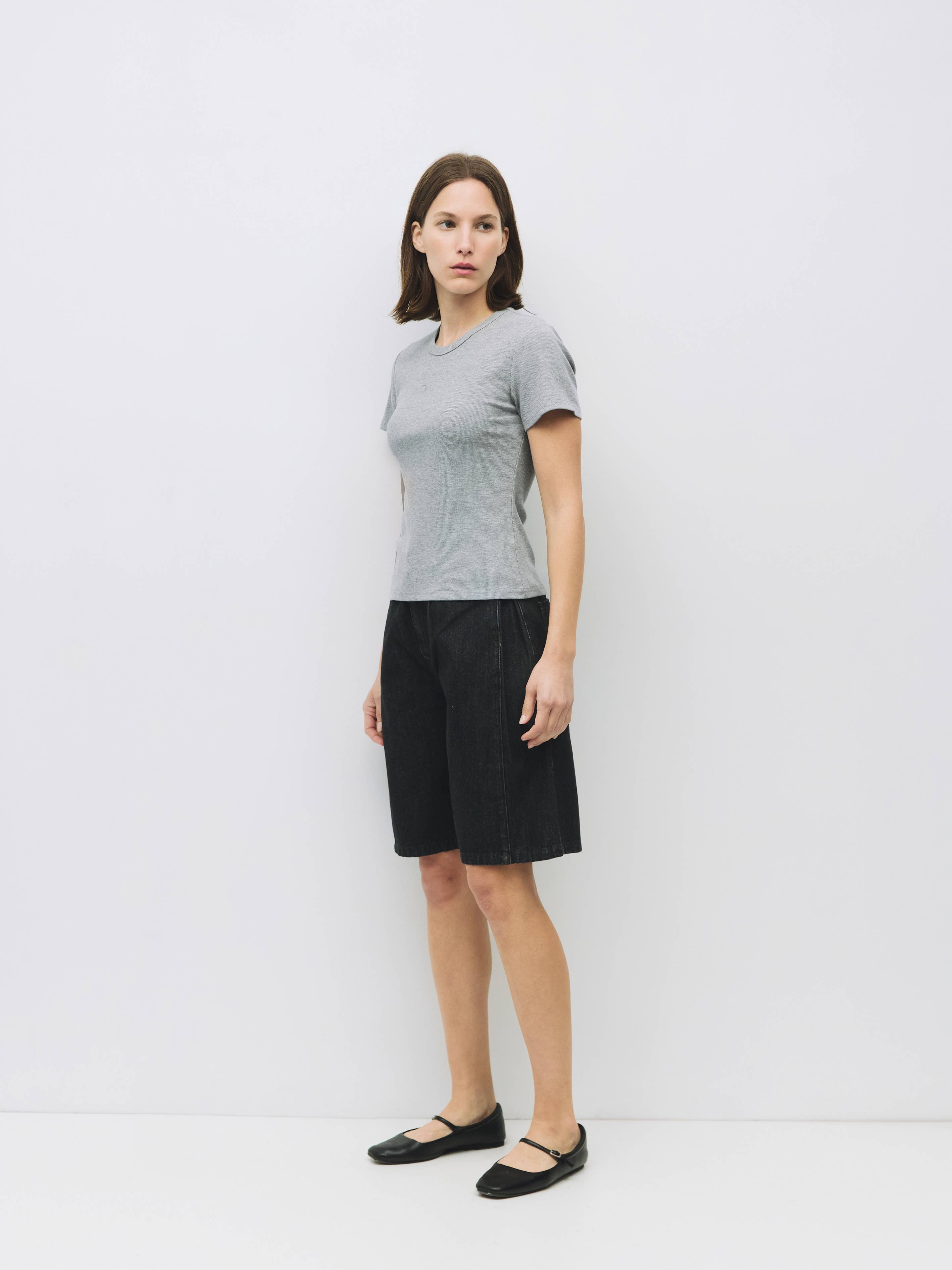 MOD REF - Wholesale T-Shirt - Women's - The Miller Top | Ribbed Short-Sleeve T-Shirt10