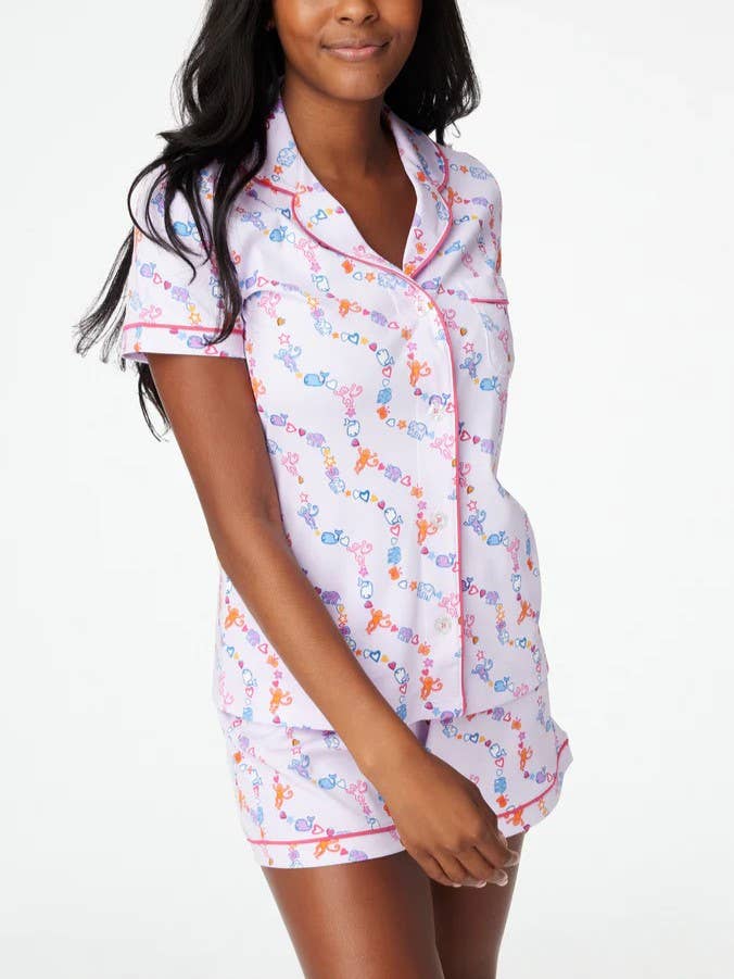 Rosa Clothing - Wholesale Lounge Set - Women's - Stylish Cartoon Print Summer Lounge Set