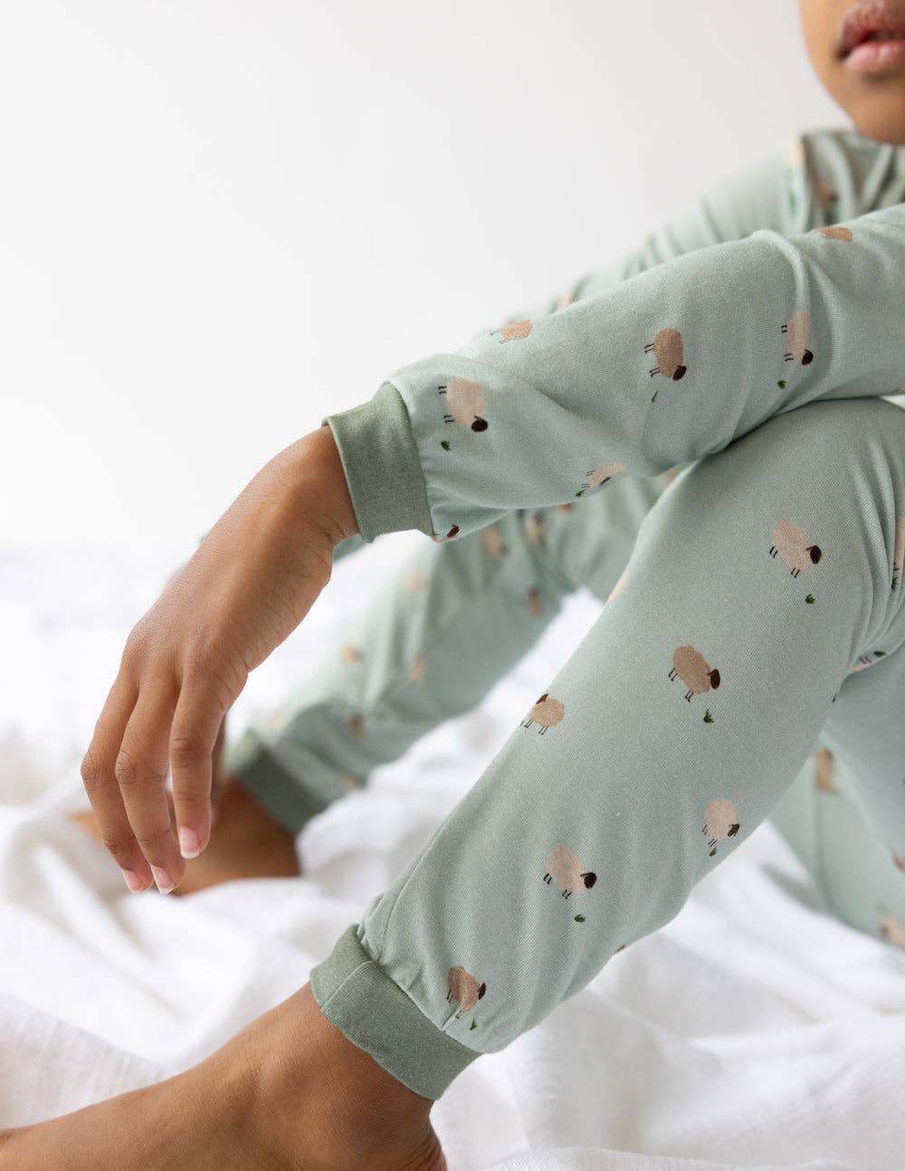 Elevated Faith - Wholesale Sleepwear Set - Kids - Lamb Bamboo Kids Pajama Set4