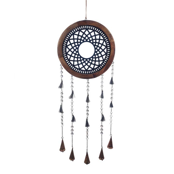 Wilco Home - Wholesale Dream Catcher - Masonic Dream Catcher/ Suncatcher Wall Art with Wood Beads