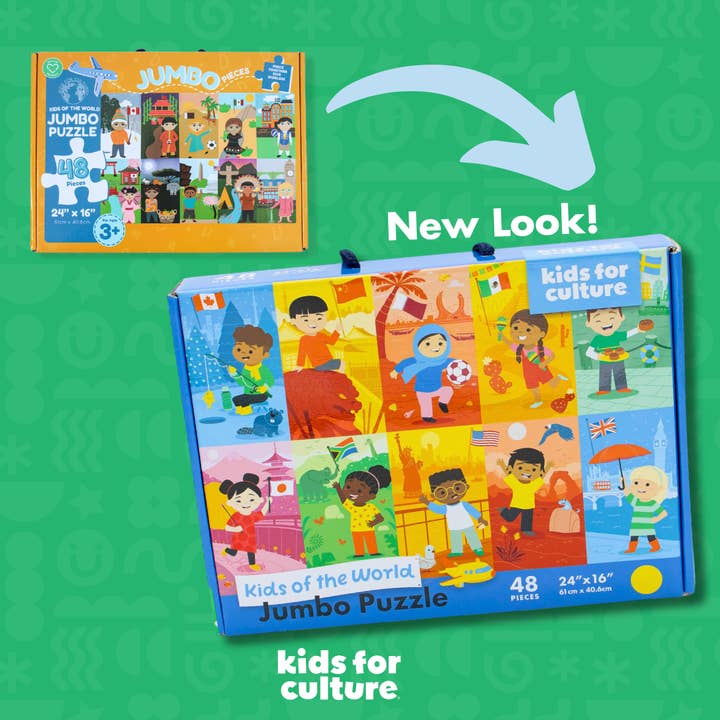 Kids For Culture - Wholesale Puzzle - Kids - Kids of the World: Jumbo Puzzle - 48 Pieces