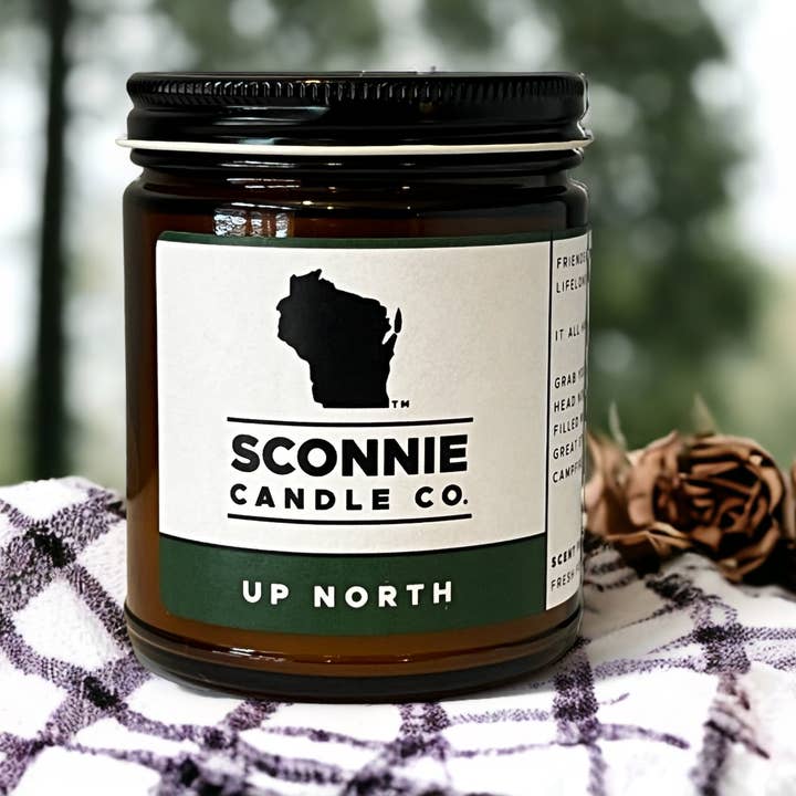 Up North Sojakerze für den Großhandel von Sconnie Candle Co.