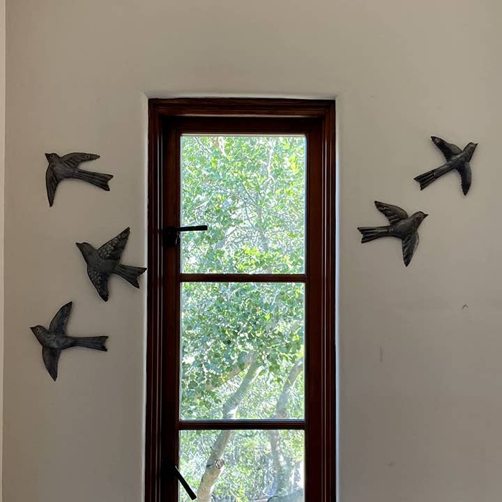 Haiti Fair Trade~ It's Cactus - Wholesale Wall Accent - Set of 5 Birds $5 ea., Garden Home Decor, Metal Plaques 6"
