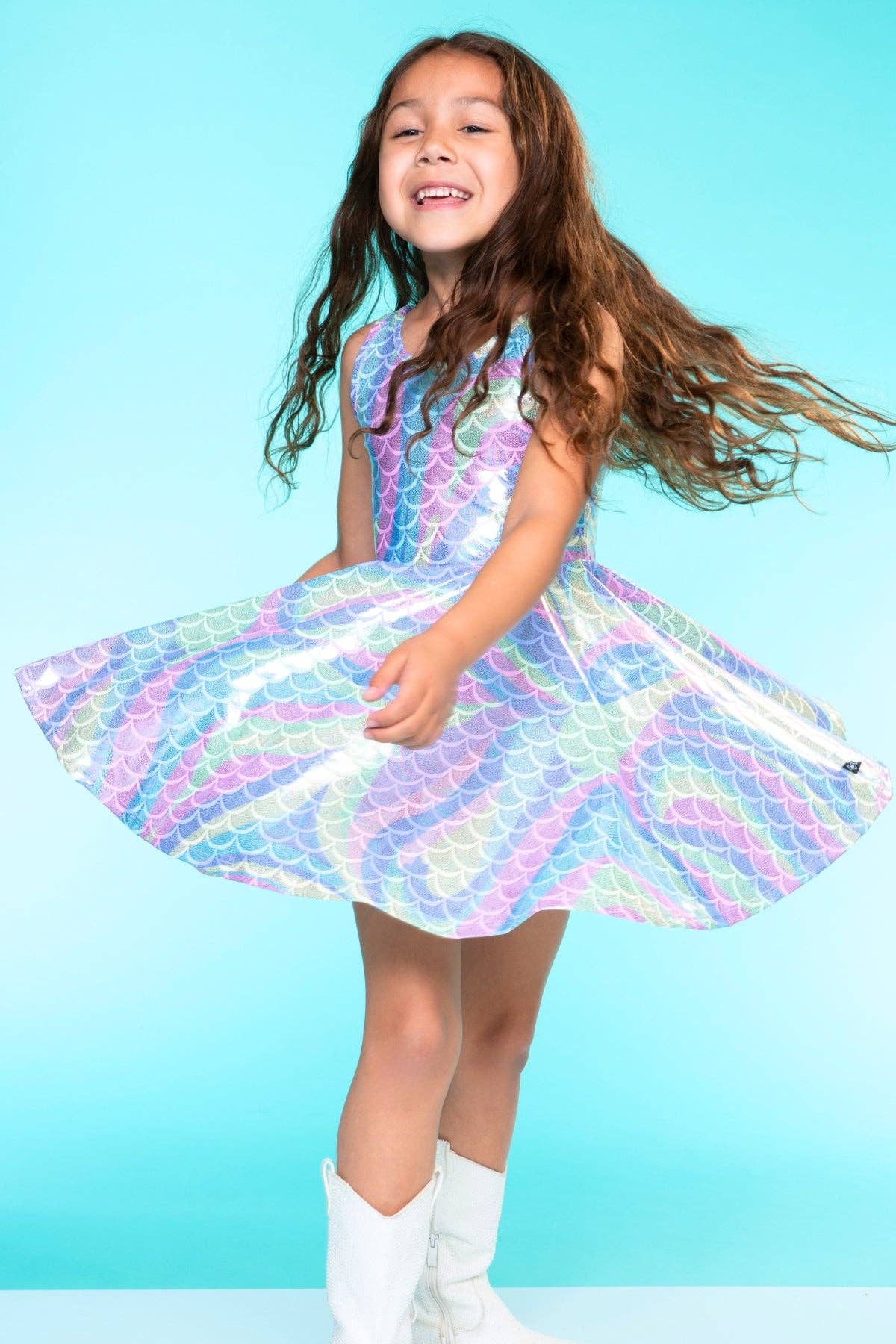 PixieLane - Wholesale Dress - Kids - Glitter Tank Super Twirl Dress9