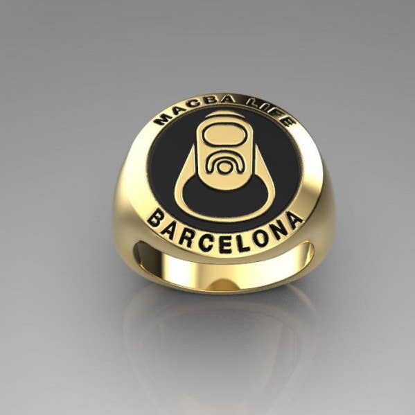 Emalj Ring Macba Life - Guld för wholesale av Macba Life