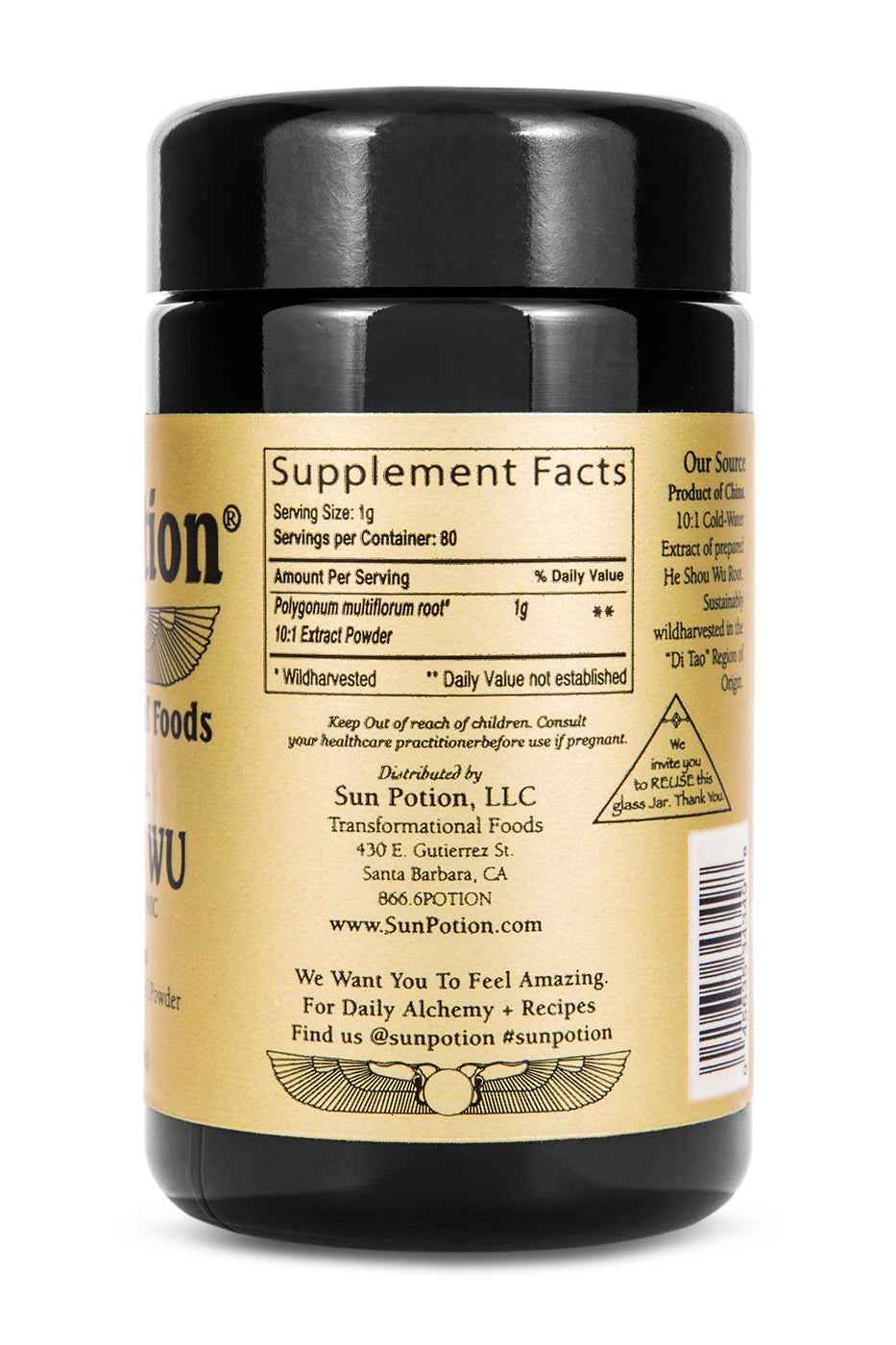 Sun Potion - Wholesale Protein/Superfood Powder - He Shou Wu (Wildcrafted)6