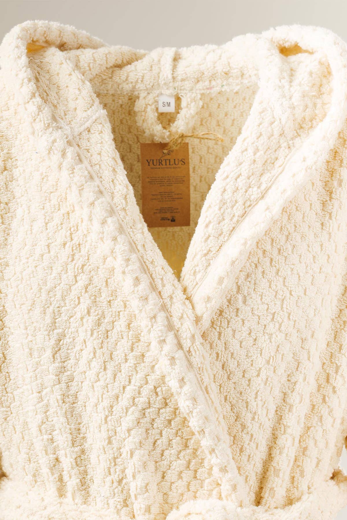 YURTLUS - Wholesale Robe - Women's - Unique 100% Cotton Pockets Bathrobe, Bubble Handwoven Robe76