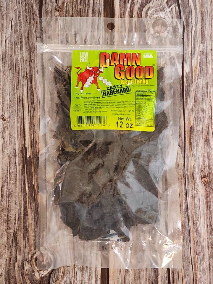 12 oz Zesty Habanero Beef Jerky for wholesale by Damn Good Beef Jerky