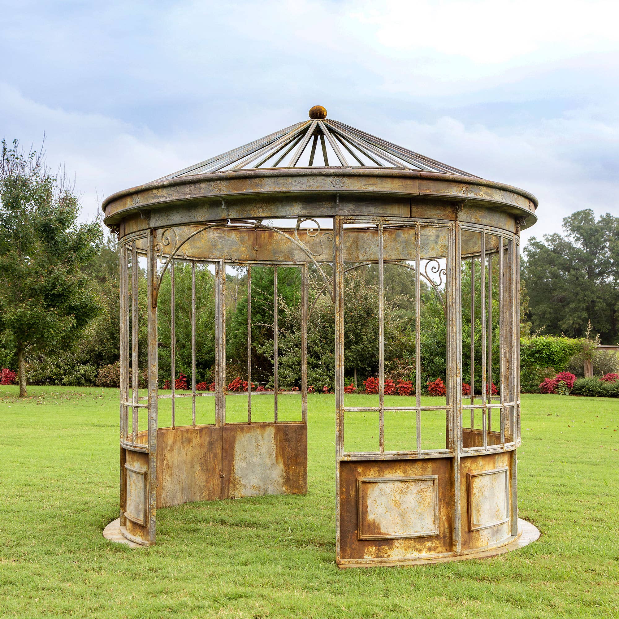 Park Hill Collection - Wholesale Decorative Figurine - Aged Metal Gazebo1