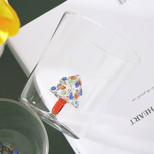 3D Christmas Tree Borosilicate Glass for Cocktail for wholesale by Our Dining Table