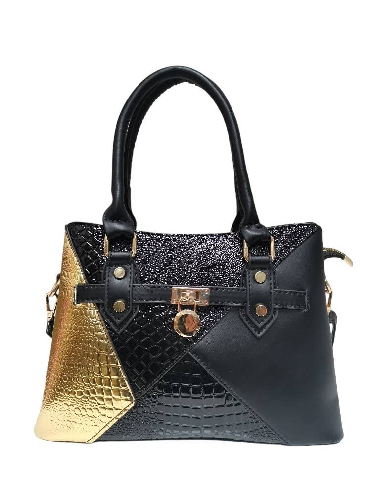Superbia – wholesale Tote bag – Women's – Multi Colour Tote Bag with Padlock Detail -JH0022