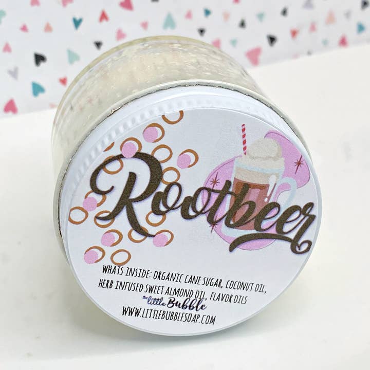 Rootbeer VEGAN Lip Scrub for wholesale by The Little Bubble