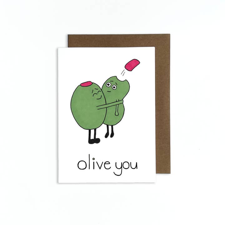 Olive You wenskaart voor wholesale door Cole-Yoni Inc.