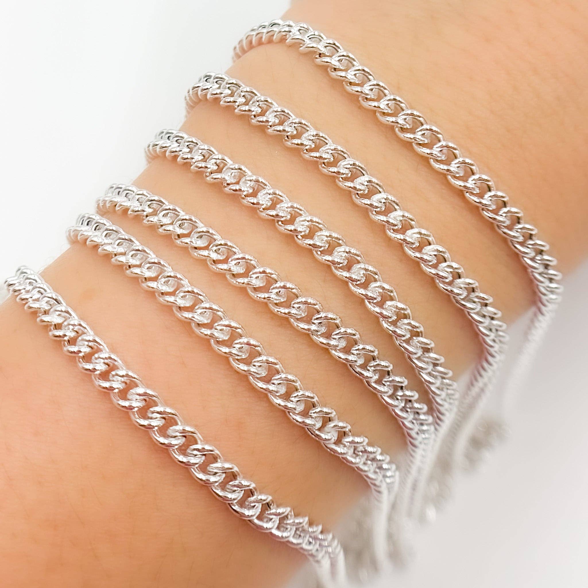 Tresor Jewelry Inc. - Wholesale Link & Chain Necklace - Y57SS. Sterling Silver Curb Chain1