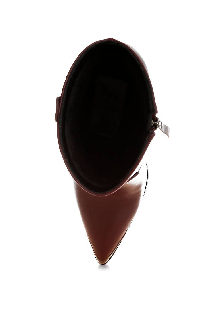 Rag Company - Wholesale Booties - Women's - Hatter Pointed Toe Faux Leather Boots3