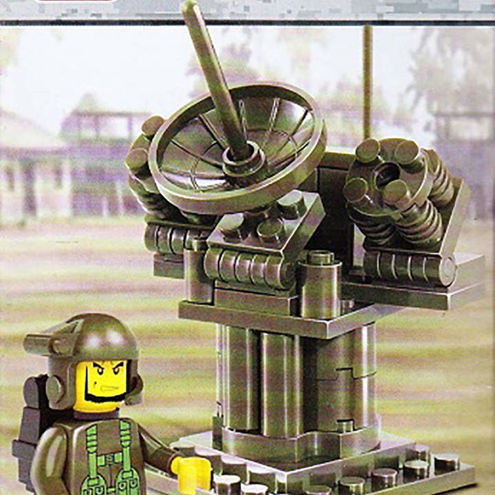 Land Forces Radar Station Building Brick Kit (44 Pcs) for wholesale by Texas Toy Distribution