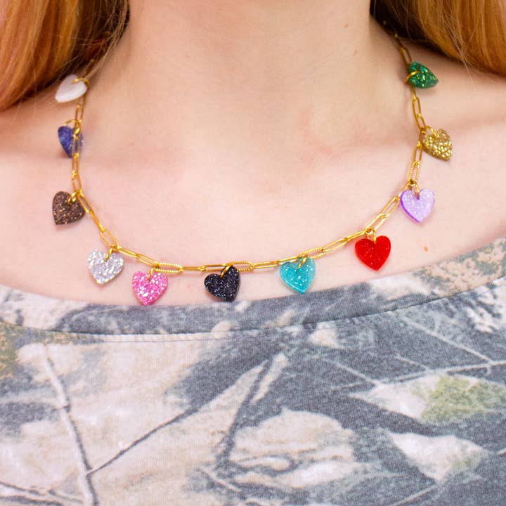 Collar con colgante de corazones de 12 eras para venta al por mayor de Sunshine Studio