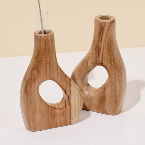 Kana Trævase + Glasrør for engroshandel hos Kayu&Co.