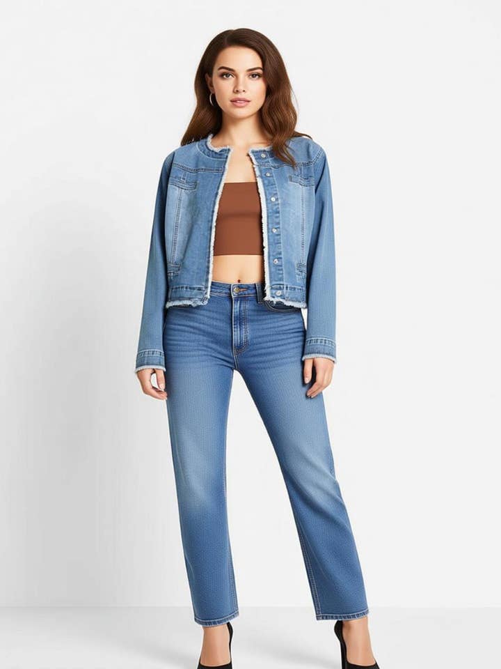 Damen Jeansjacke für den Großhandel von Kis 2