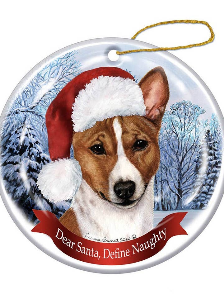 Basenji (rouge et blanc) Chapeau de Noël pour chien pour la vente par Pet Gifts USA, LLC