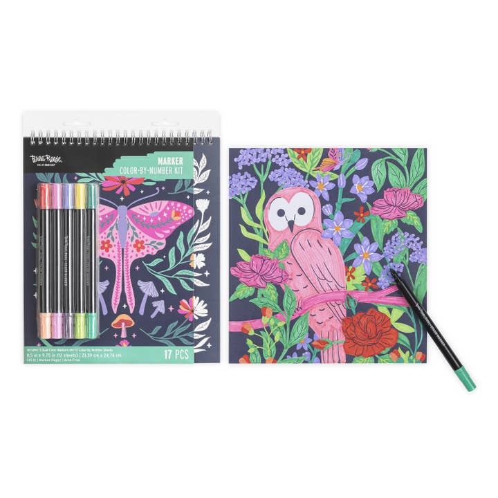 BR Whimsical Botanical Spiral CBN Marker Pad for wholesale by Momenta