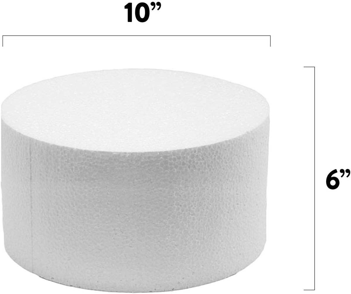 Global Sugar Art - Wholesale Cake stand - 10 Inch Cake Round Cake Dummy – Styrofoam Fake Cake for Decorating, Display & Practice, by Global Sugar Art2