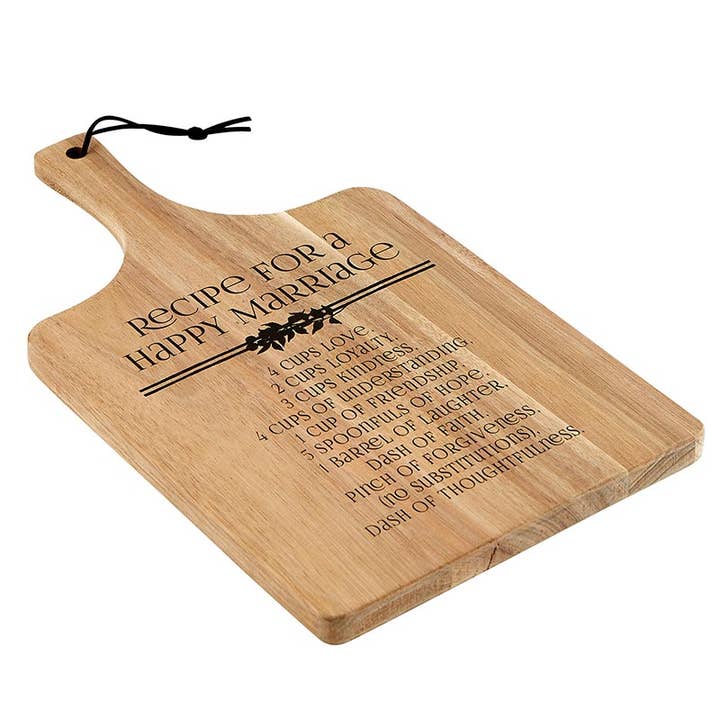 Faithworks by Creative Brands - Wholesale Cutting Board - Cutting Board - Marriage Recipe1