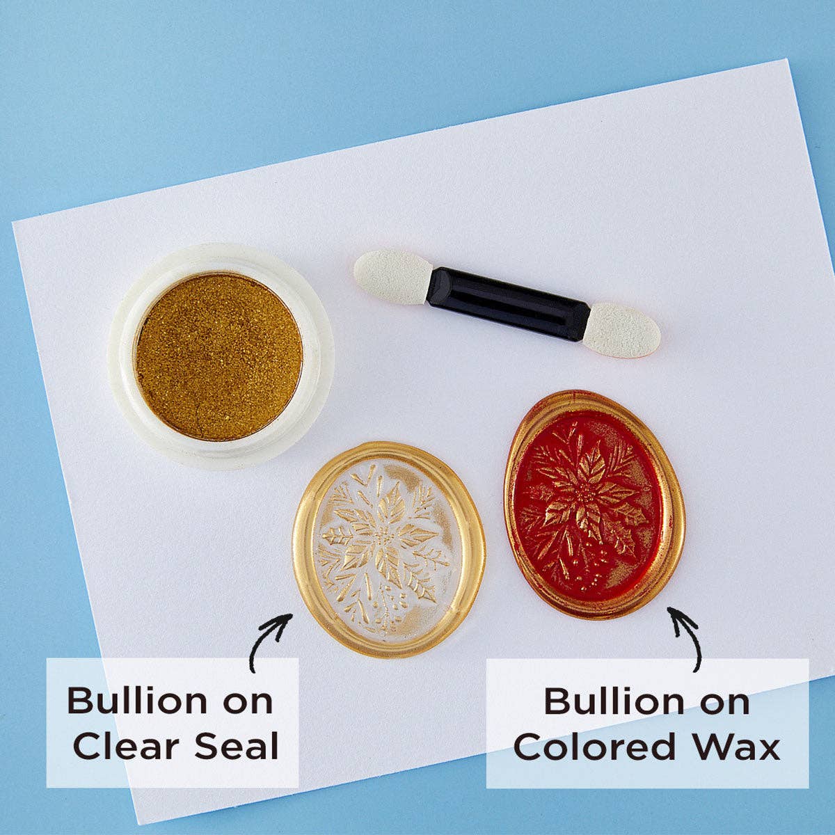 Hero Arts + Spellbinders Wholesale - Wholesale Craft Supplies - Silver Bullion Wax Seal Powder from the Clear Seal Maker Tool Collection5