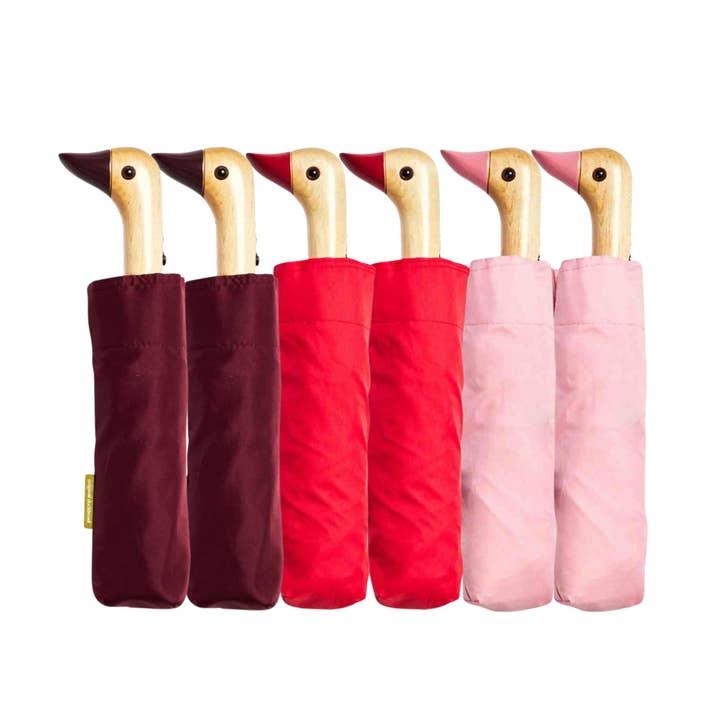 Original Duckhead UK – wholesale Umbrella – Unisex – NEW Multipack - Cherry/Red/Pink Duck Umbrellas - 6 pcs