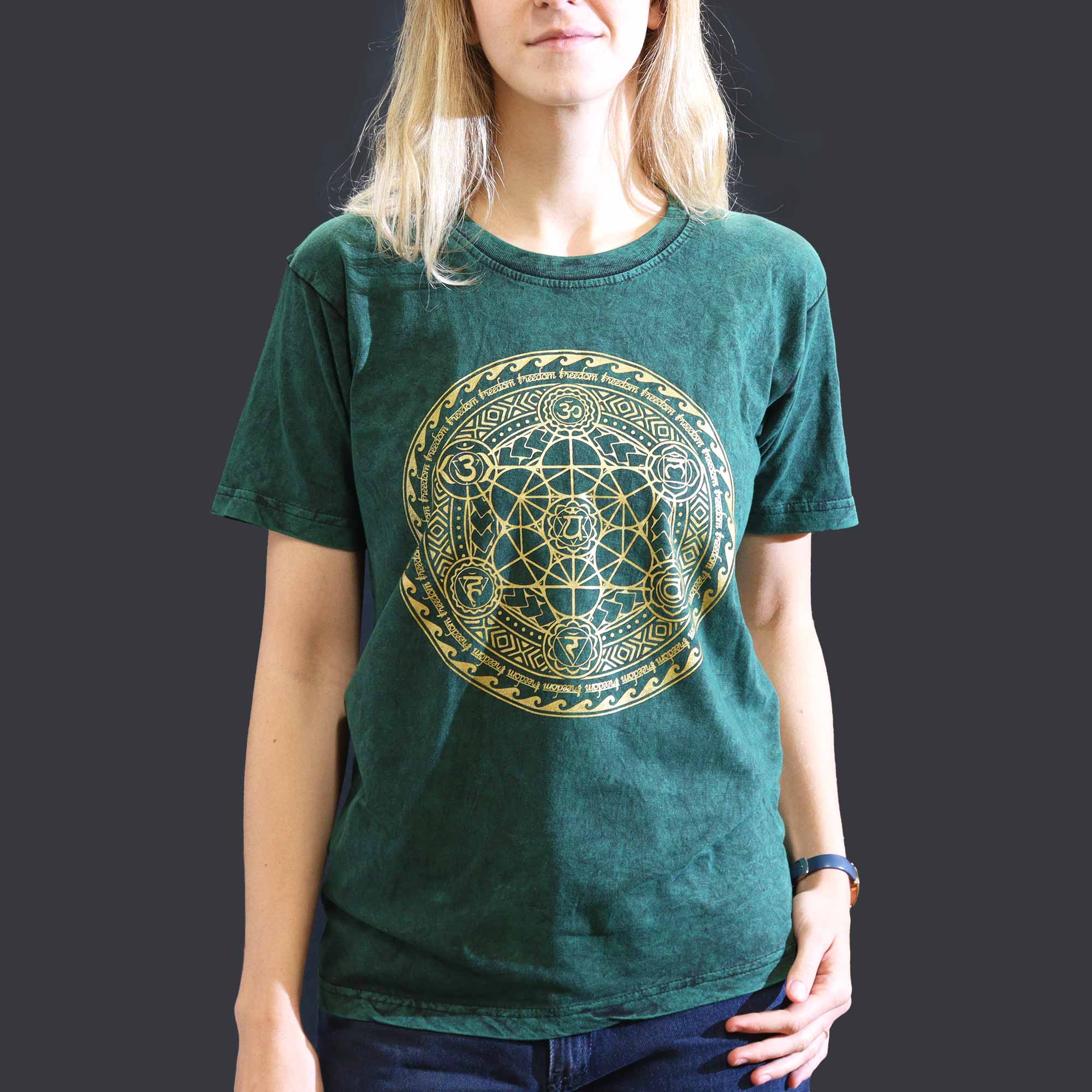 AWGifts Europe - Wholesale Screen Printed T-Shirt - Women's - Wholesale Stonewashed Nomad Sari T-Shirts22