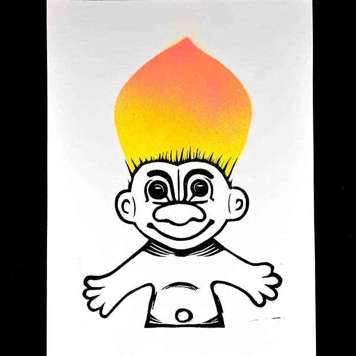 Pixel Palmer - Wholesale Art Print - Troll Dolls - Screen Print1